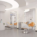 LED Wall Mirror for Salons | HD Single-Sided Mirror with Gold Frame – 2 Sizes