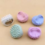 Natural Wheat Straw & Silicone Scalp Massager Brush – Ergonomic Manual Shampoo Brush for Deep Cleaning & Hair Growth