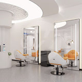 LED Wall Mirror for Salons | HD Single-Sided Mirror with Gold Frame – 2 Sizes