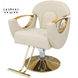 Hydraulic Salon Chair - Adjustable Height, 360° Swivel, Modern Design for Barber & Spa, Black