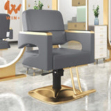 Ergonomic Barber Chair, 360° Swivel, Steel Frame