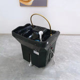 Modern Portable Shampoo Processor with Adjustable Footrest – Luxury Acrylic Basin for Hair Salons & Spas