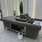 Luxurious Modern Shampoo Salon Bed with Head Massage & Acrylic Basin – Professional Spa & Salon Furniture