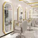 LED Wall Mirror for Hair Salons | HD Glass with Aluminum Frame – 170×70 cm (Gold, Black, White)