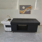Luxury Thai Head Spa Bed with Circulating Water & Steam – Professional Salon Hair Wash and Massage Table